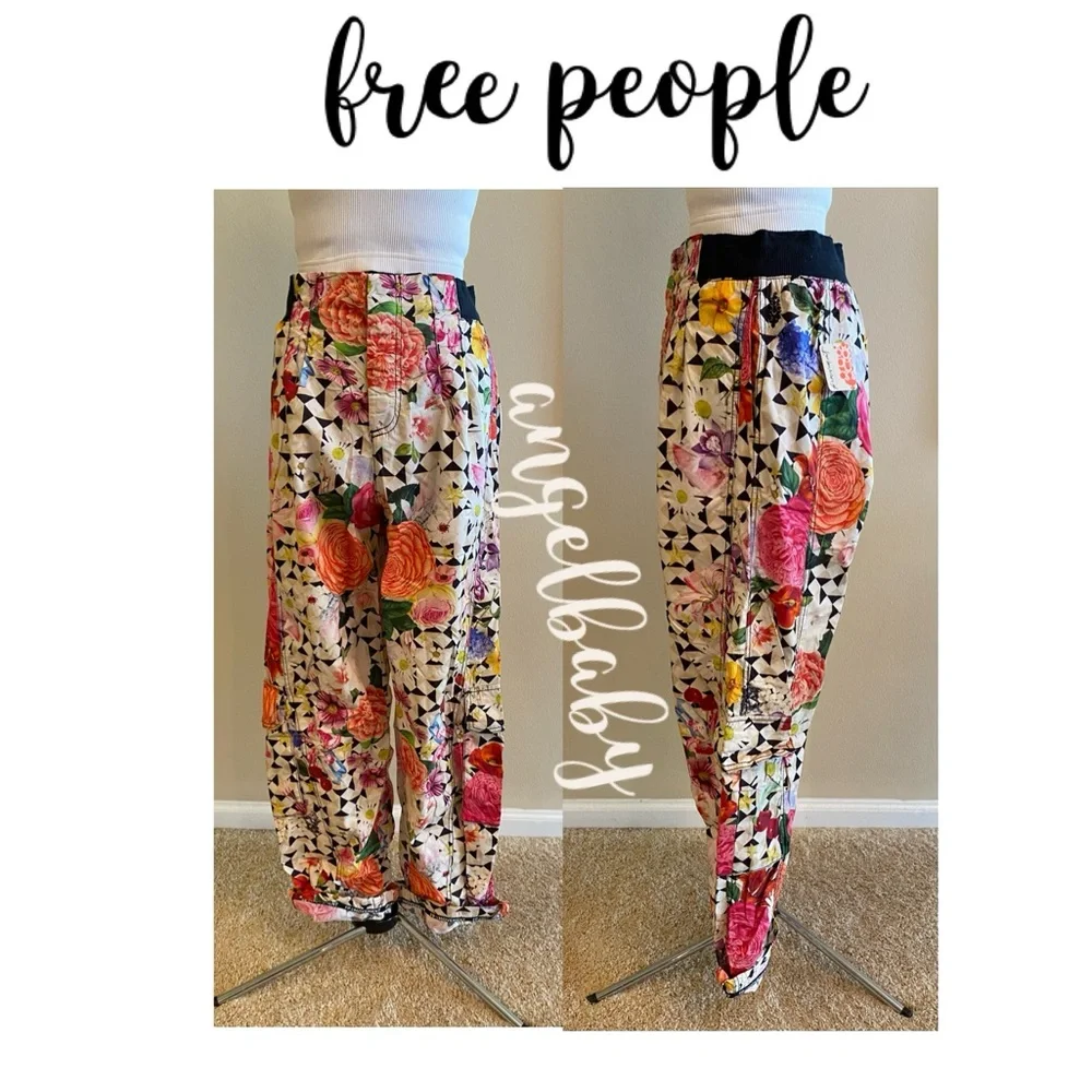Free People Mesmerize Me Printed Pants in Take a Trip Floral! - Picture 13 of 16